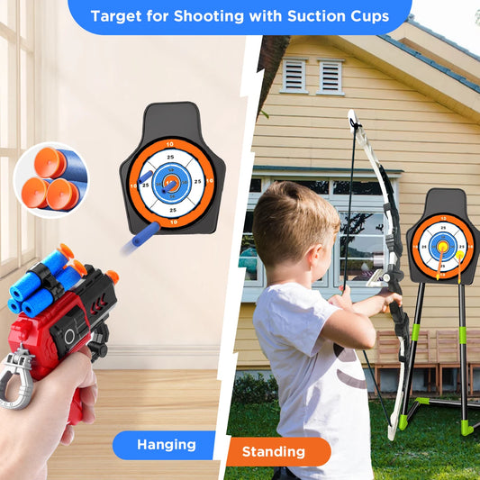 2X Bow Arrow + Guns Night-Light Toy Set
