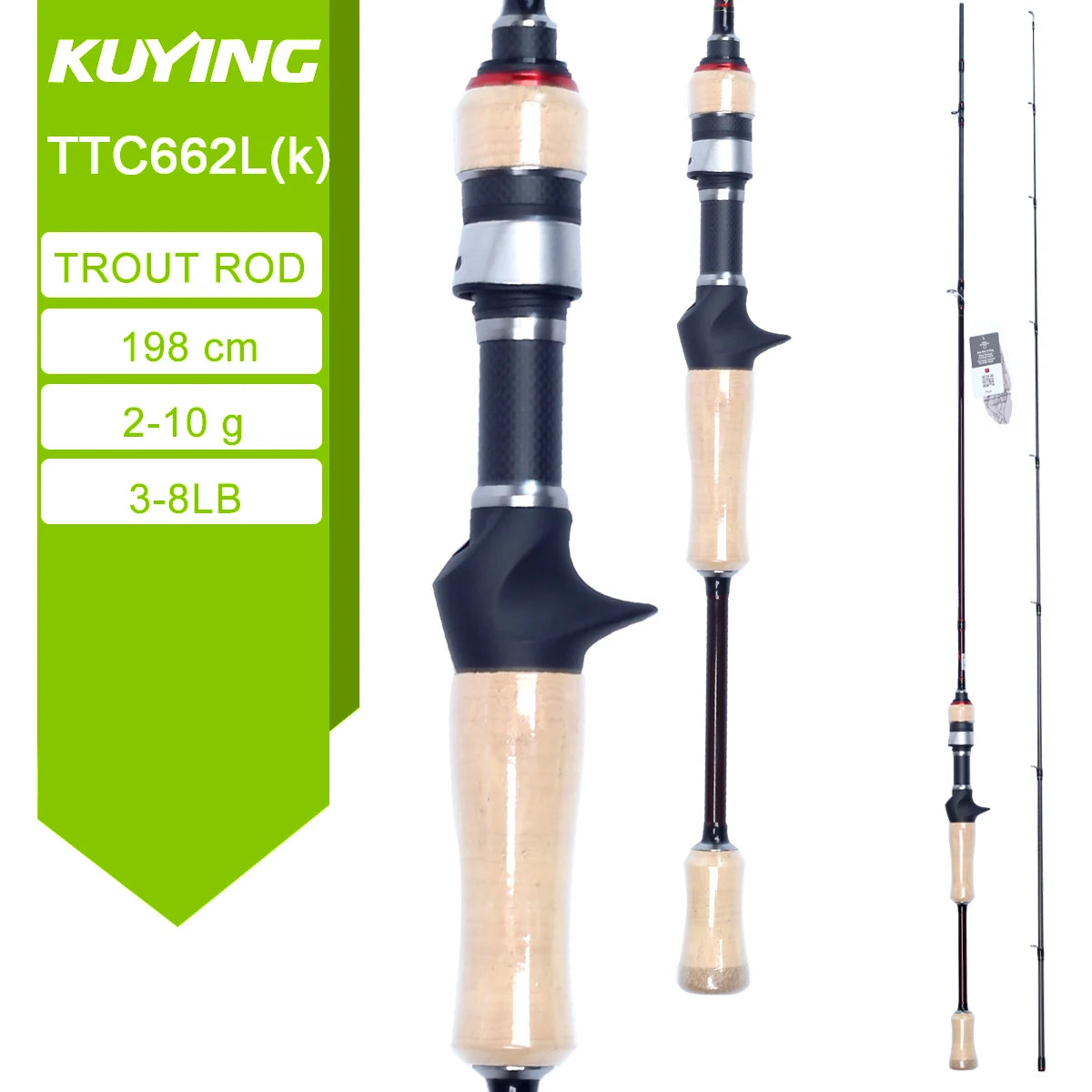 Carbon Casting Fishing Lure Rod