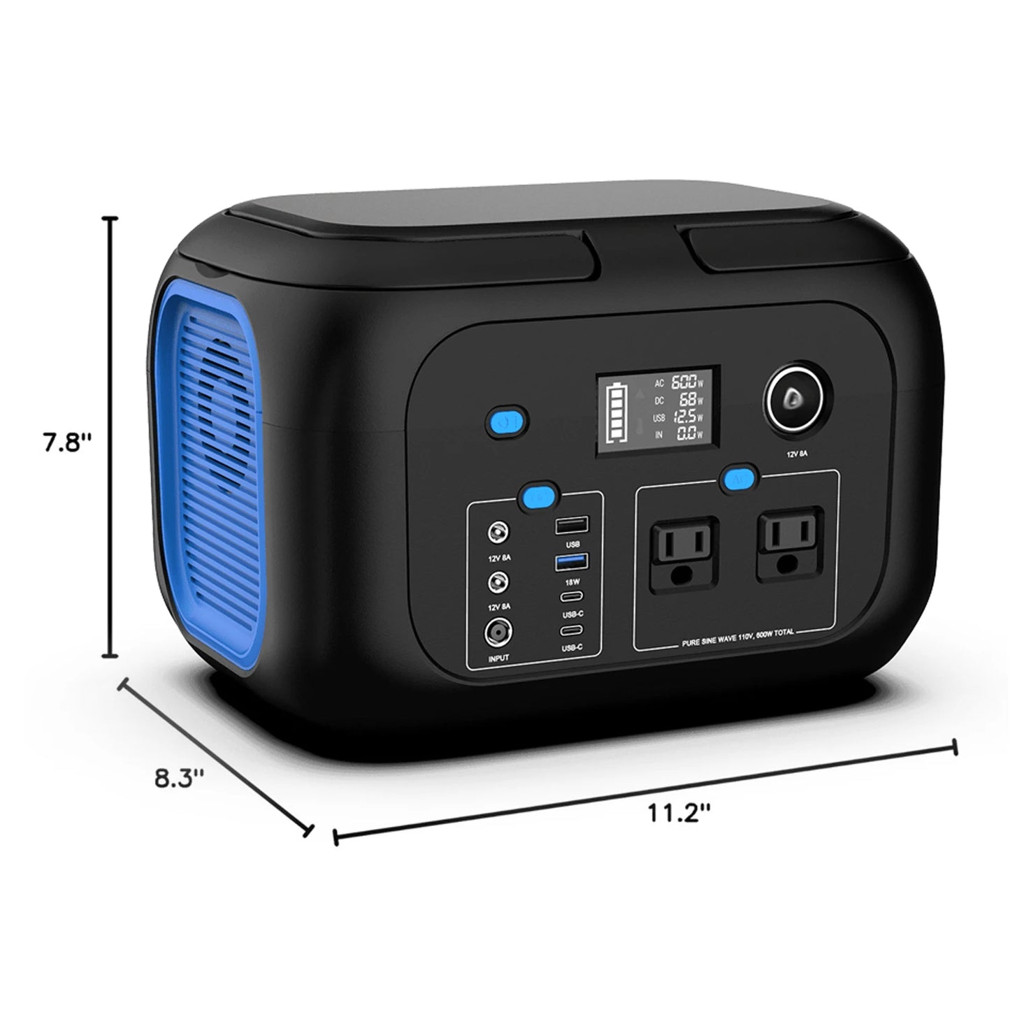 Solar Generator Portable Power Station w/ AC Outlets
