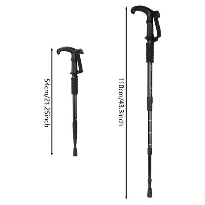 54-110cm Mountaineering Telescopic Walking Stick