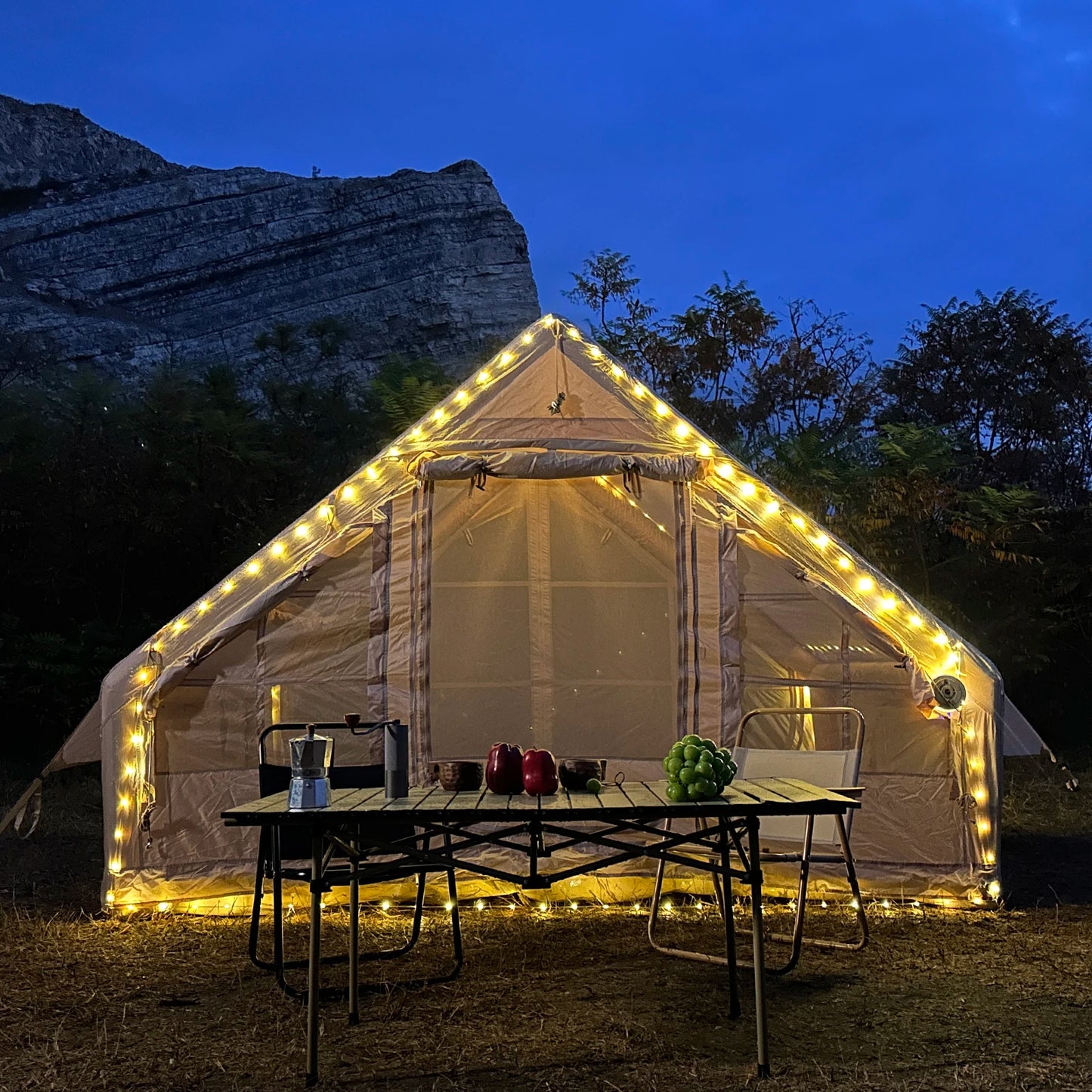 4-8 Person Inflatable Quick-Setup Camping Tent
