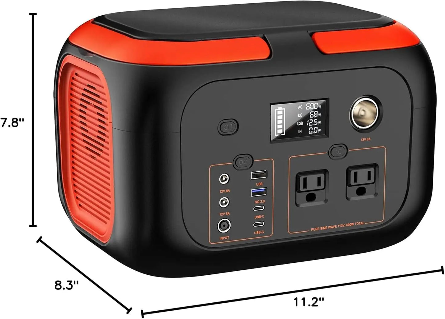 Solar Generator Portable Power Station w/ AC Outlets