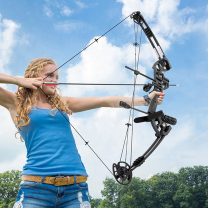 Compound Bow Arrow Set Right Hand Archery Compound Bows Draw Weight 30-55lbs,Adjustable for Adults and Beginners 310fps