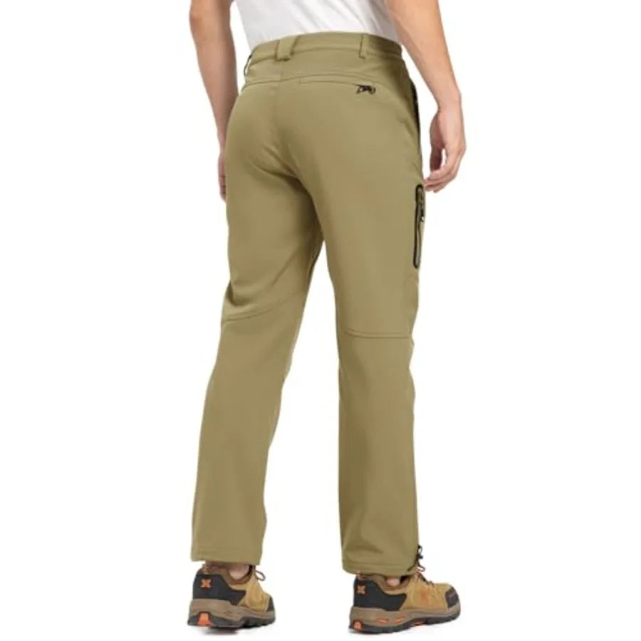 Men's Fleece Waterproof Lined Hiking  Pants