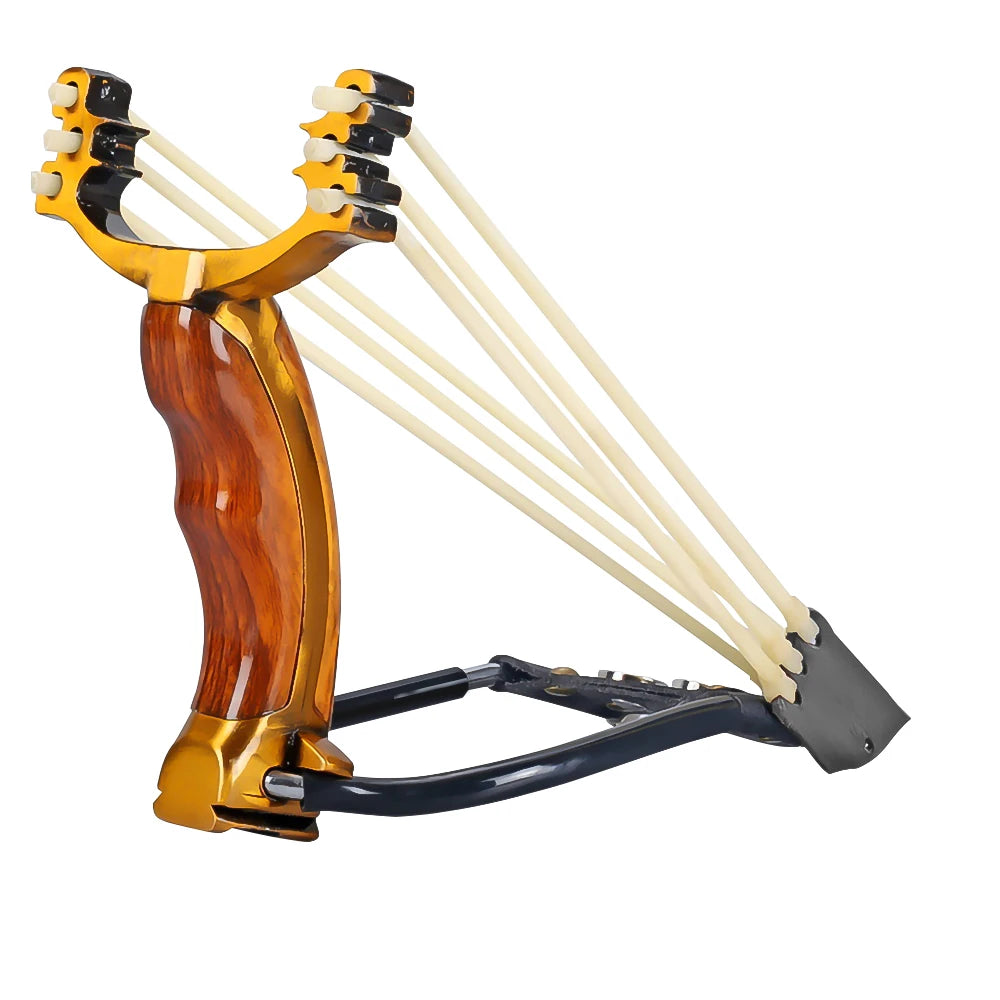Professional Competitive High Velocity Slingshot with Folding Wrist Support