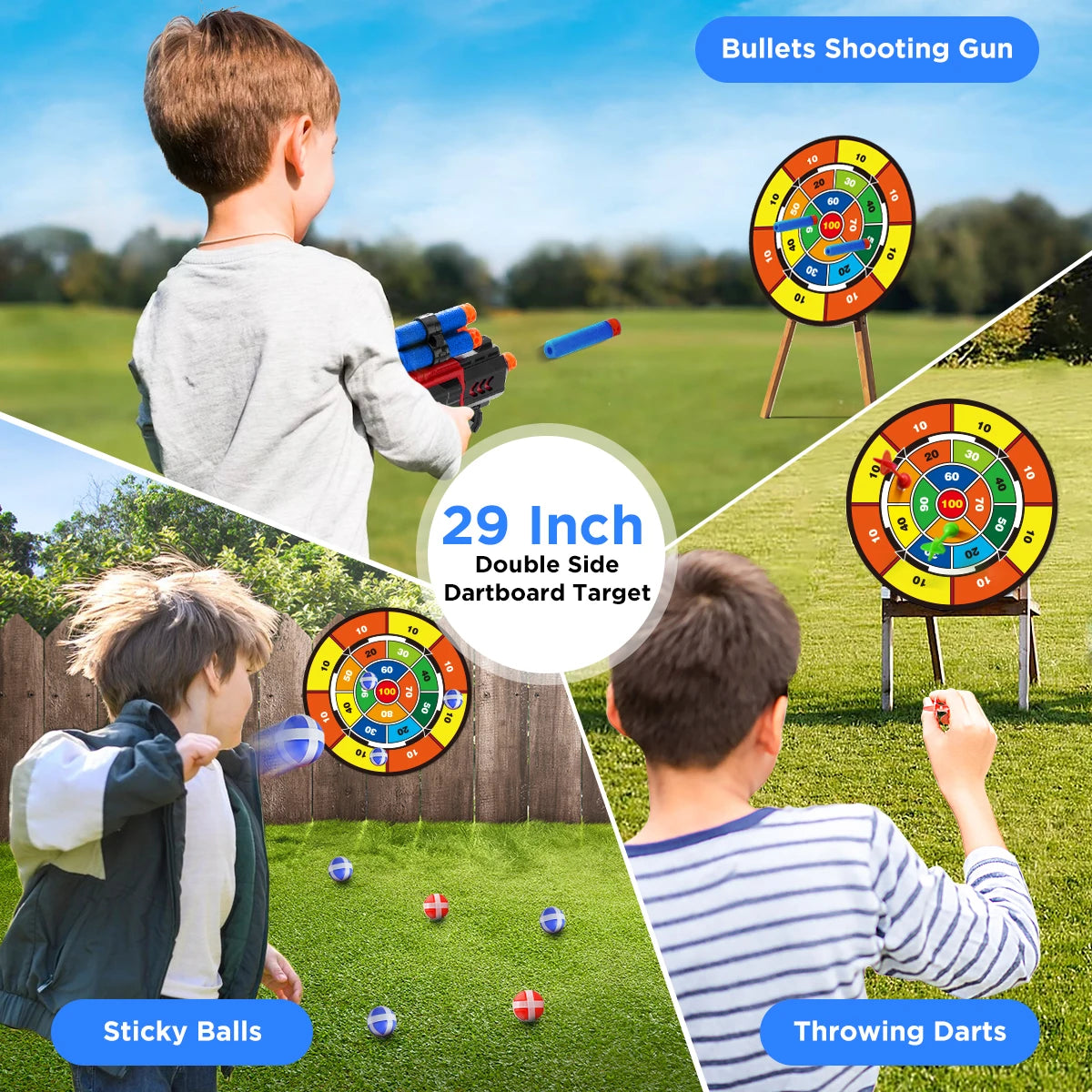 2X Bow Arrow + Guns Night-Light Toy Set
