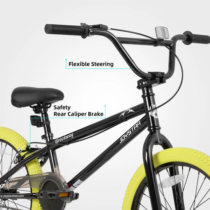 Freestyle Kids BMX for Beginner-Level Riders w/ 2 Pegs