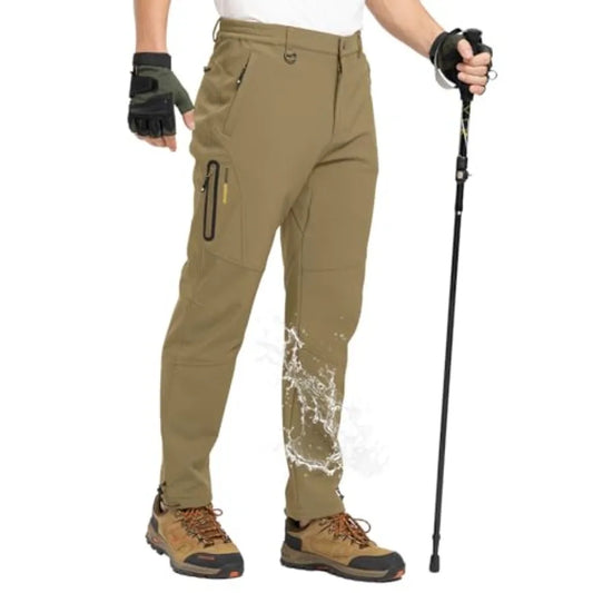 Men's Fleece Waterproof Lined Hiking  Pants