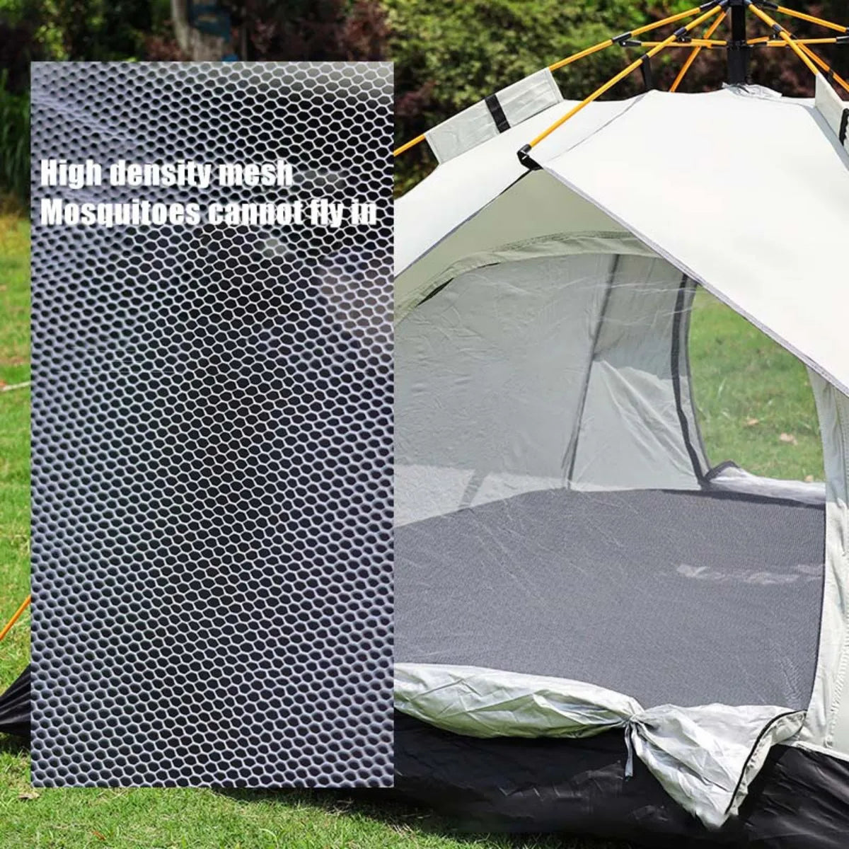 All-Weather & Portable Silver Compact Auto-Tent