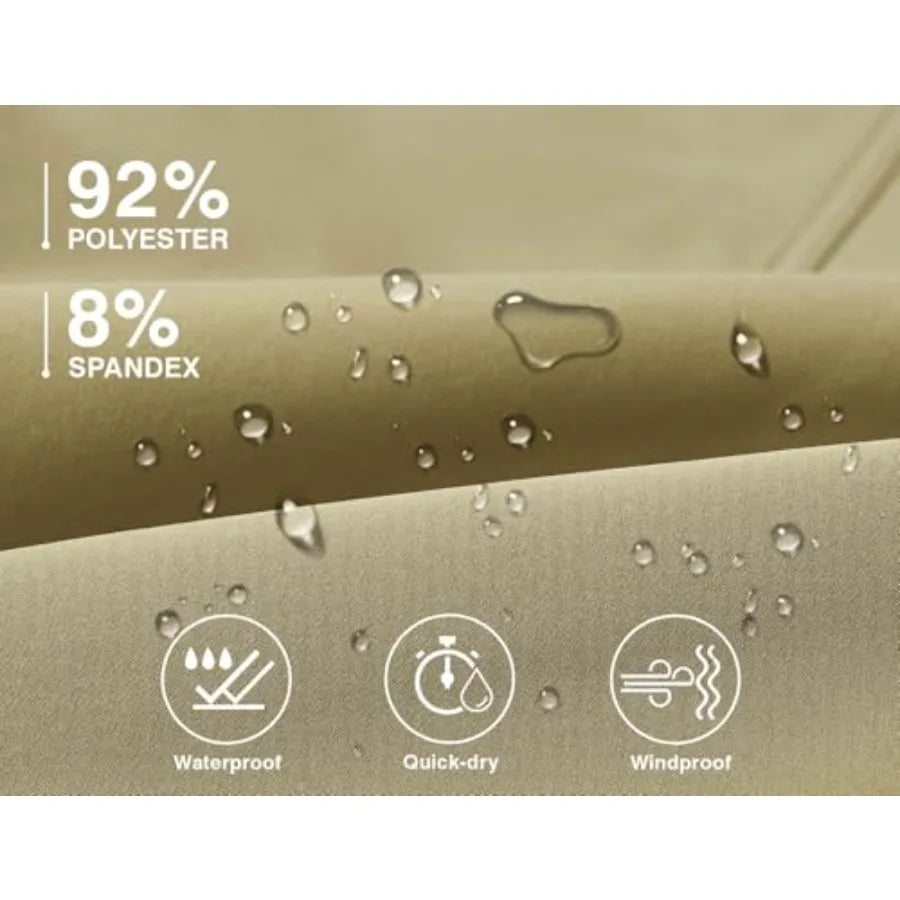 Men's Fleece Waterproof Lined Hiking  Pants