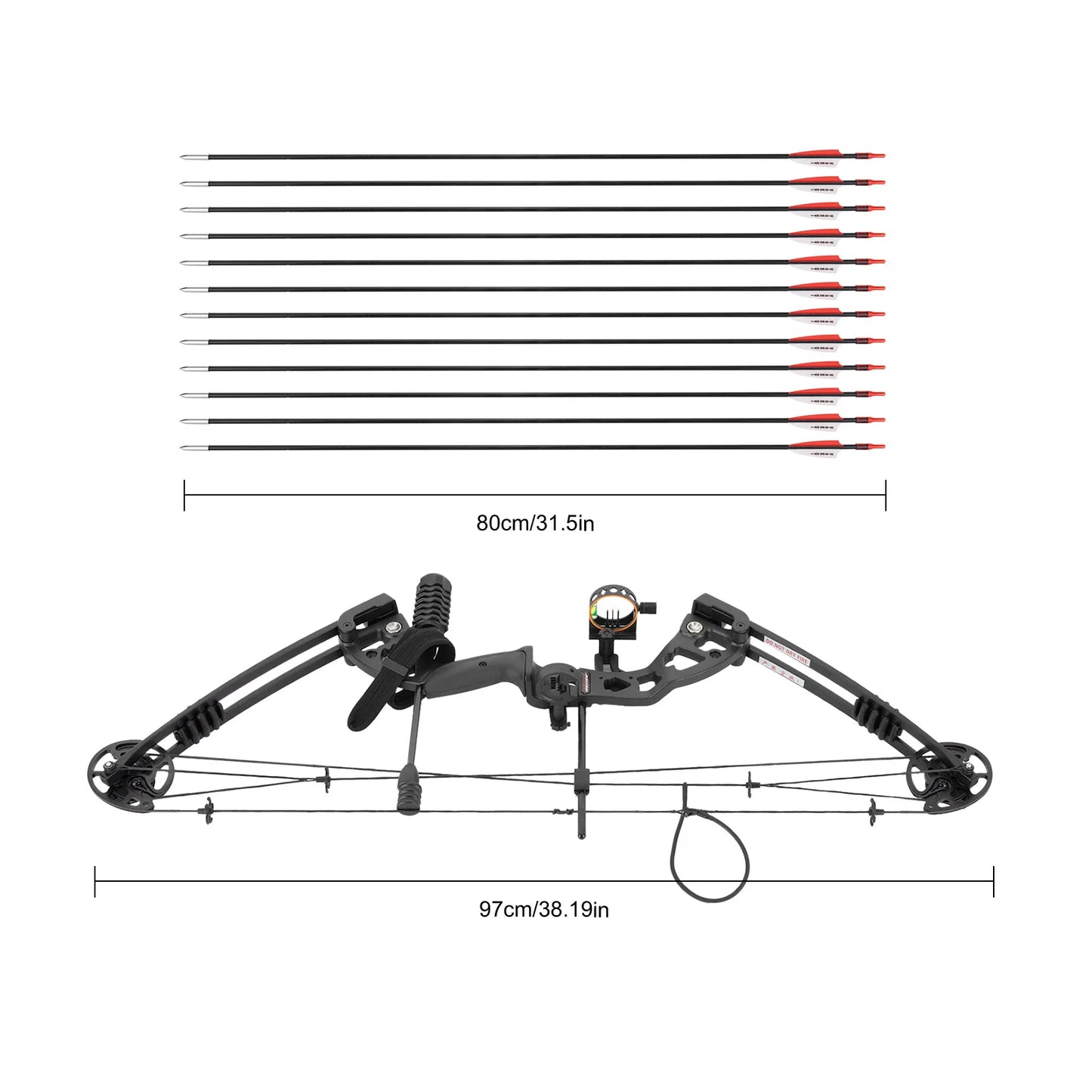 Compound Bow Arrow Set Right Hand Archery Compound Bows Draw Weight 30-55lbs,Adjustable for Adults and Beginners 310fps