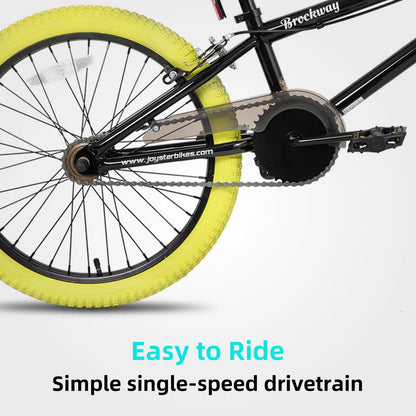 Freestyle Kids BMX for Beginner-Level Riders w/ 2 Pegs