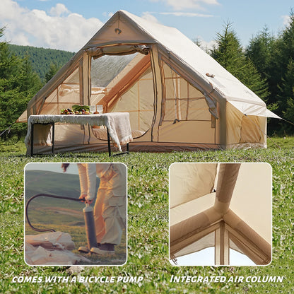 4-8 Person Inflatable Quick-Setup Camping Tent