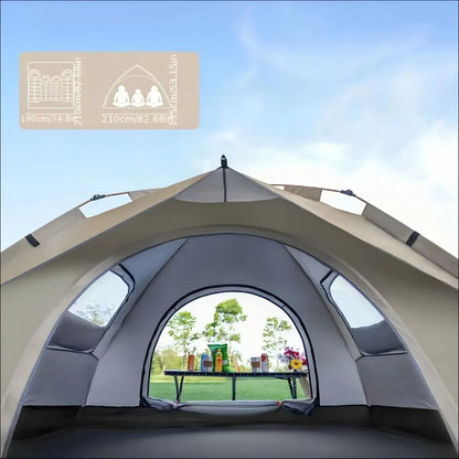 All-Weather & Portable Silver Compact Auto-Tent