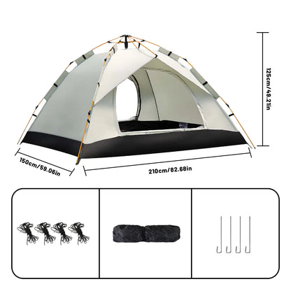 All-Weather & Portable Silver Compact Auto-Tent