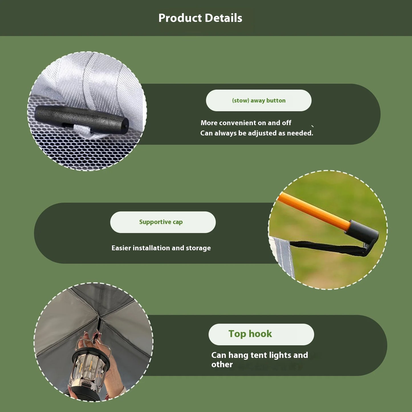All-Weather & Portable Silver Compact Auto-Tent