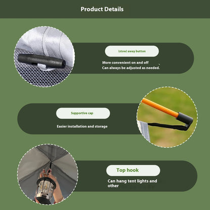 All-Weather & Portable Silver Compact Auto-Tent