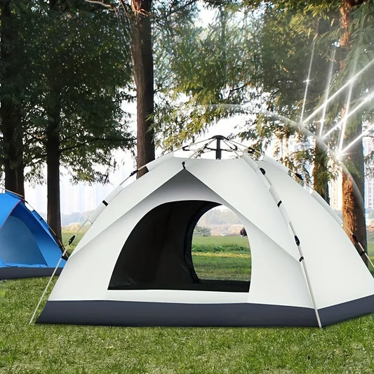 All-Weather & Portable Silver Compact Auto-Tent