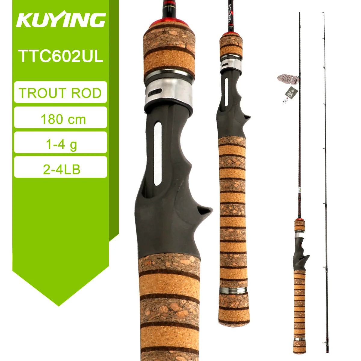 Carbon Casting Fishing Lure Rod