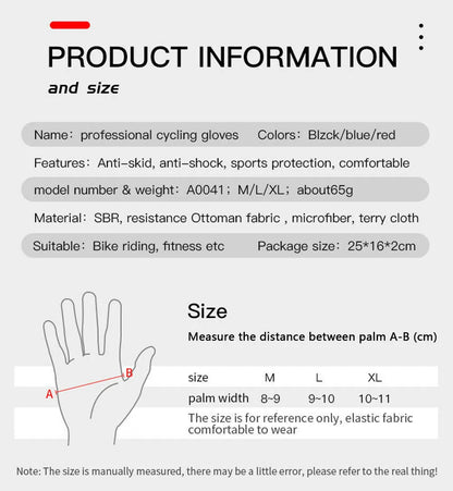Full Finger BMX Mountain Bike Gloves with Touchscreen